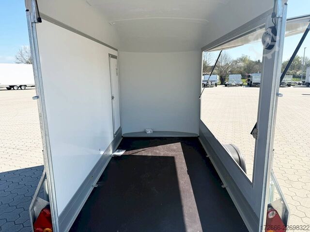 Koffer aanhanger Debon CHEVAL LIBERTE DEBON C300 WABENKERN ROADSTER SCHWARZ +SEITENKLAPPE +SEITENTÜR