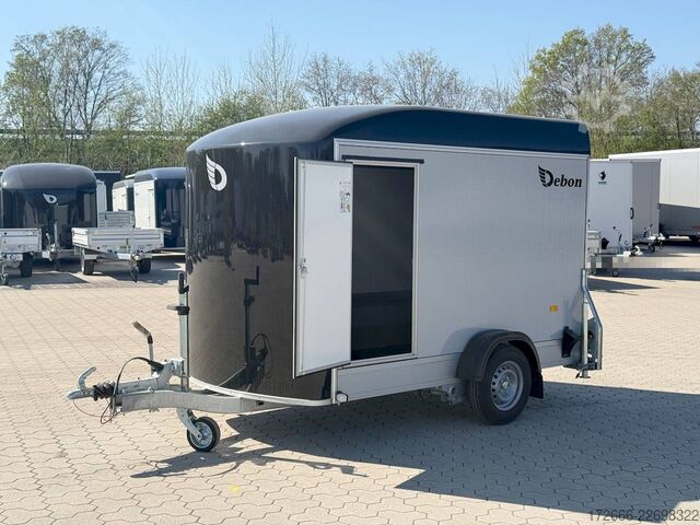 Koffer aanhanger Debon CHEVAL LIBERTE DEBON C300 WABENKERN ROADSTER SCHWARZ +SEITENKLAPPE +SEITENTÜR