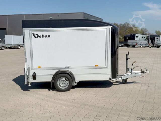 Koffer aanhanger Debon CHEVAL LIBERTE DEBON C300 WABENKERN ROADSTER SCHWARZ +SEITENKLAPPE +SEITENTÜR