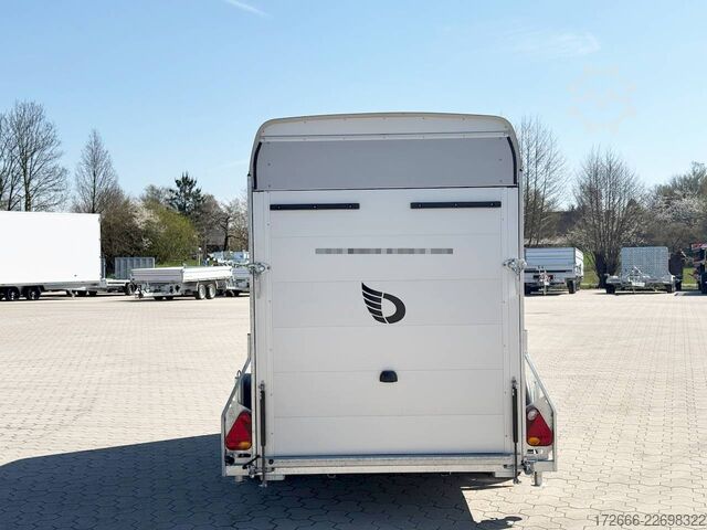 Koffer aanhanger Debon CHEVAL LIBERTE DEBON C300 WABENKERN ROADSTER SCHWARZ +SEITENKLAPPE +SEITENTÜR
