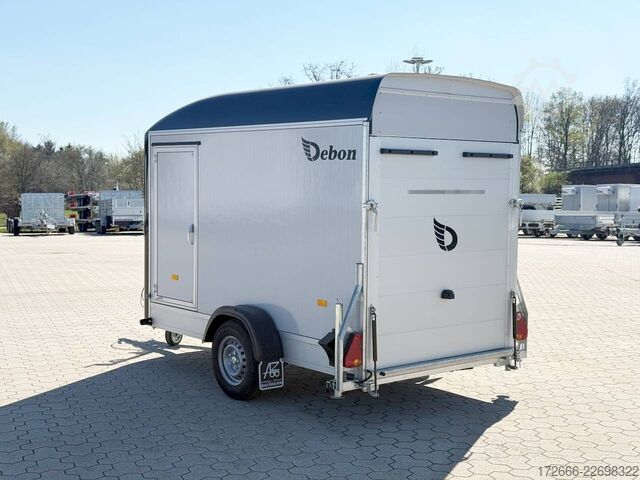 Koffer aanhanger Debon CHEVAL LIBERTE DEBON C300 WABENKERN ROADSTER SCHWARZ +SEITENKLAPPE +SEITENTÜR