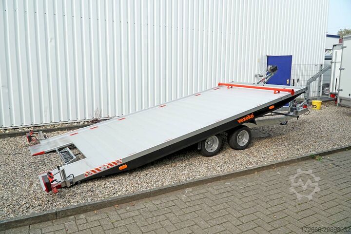Furgón portacoches Vezeko IMOLA 27.43 RACE MASTER | HANDSEILWINDE 502X209CM 2700KG AUTOTRAILER