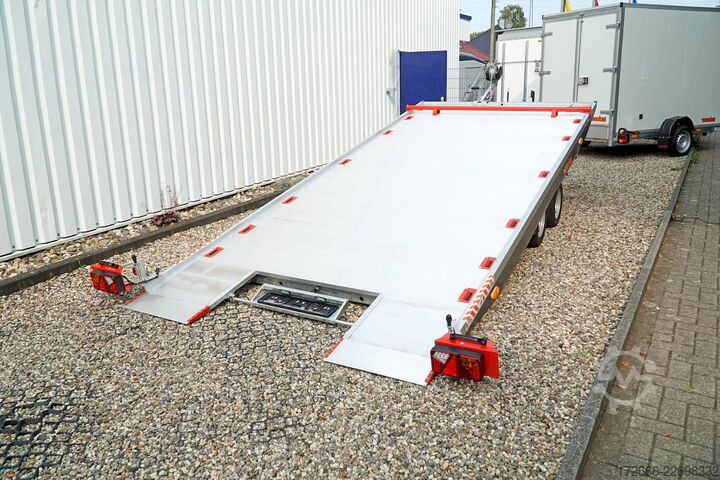 Furgón portacoches Vezeko IMOLA 27.43 RACE MASTER | HANDSEILWINDE 502X209CM 2700KG AUTOTRAILER