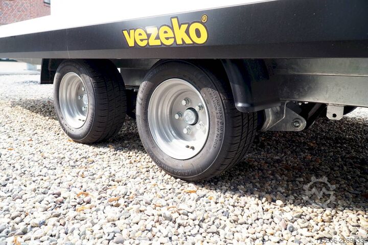 Furgón portacoches Vezeko IMOLA 27.43 RACE MASTER | HANDSEILWINDE 502X209CM 2700KG AUTOTRAILER