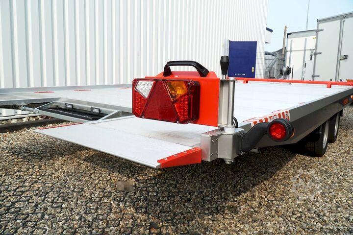 Furgón portacoches Vezeko IMOLA 27.43 RACE MASTER | HANDSEILWINDE 502X209CM 2700KG AUTOTRAILER