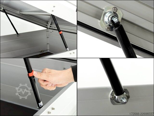 Reboque com tampa Koch-Anhänger U4 250X125X80CM 750KG | 2XBWE | DECKELANHÄNGER