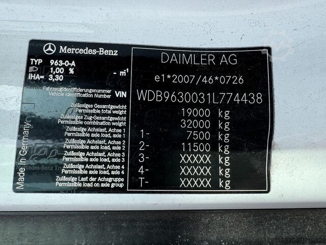 Schuifzeil Mercedes-Benz Antos 1824, Tautliner, PTO preparation, Taillift