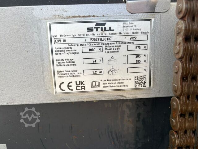 VS-23009 Ηλεκτρικός στοίβακας Still EXV 10 STILL EXV 10