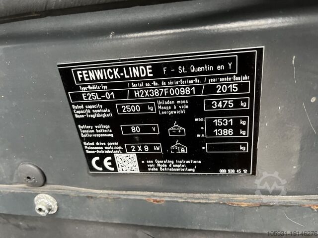Stivuitor electric cu 4 roți Linde E25L-01