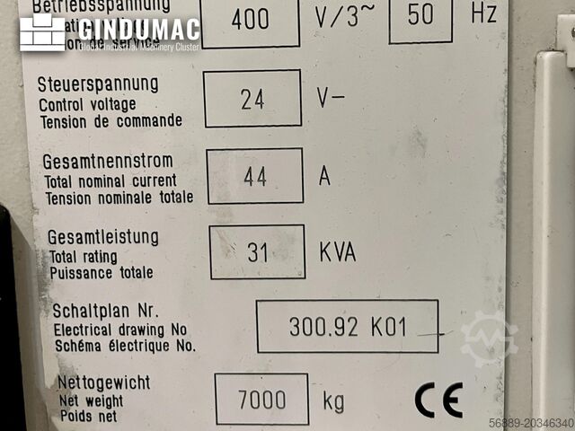 Κάθετο κέντρο κατεργασίας HERMLE C800V
