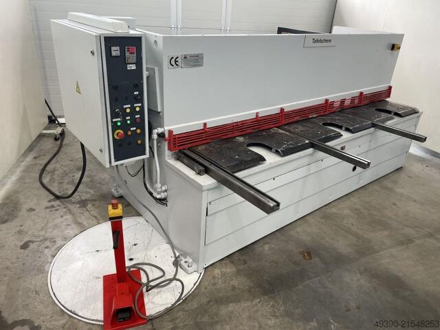 Hydraulisk pladesaks, svingskæresaks til plader, pladesaks, bordpladesaks BAYKAL HGL 3100 x 8