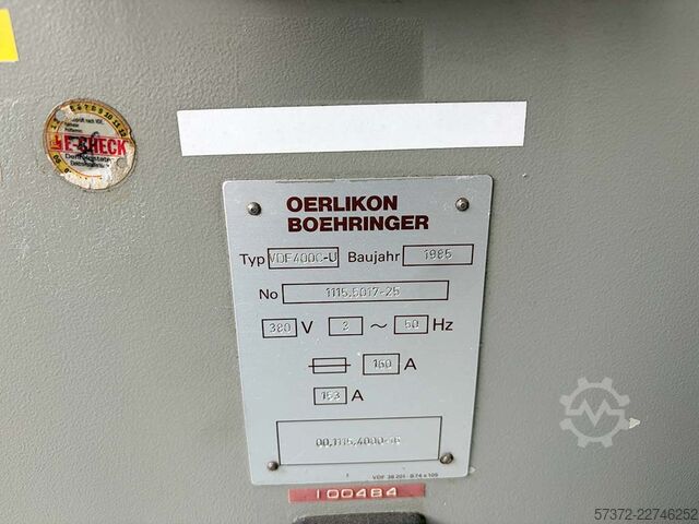 CNC eszterga Oerlikon Boehringer VDF 400 C-U