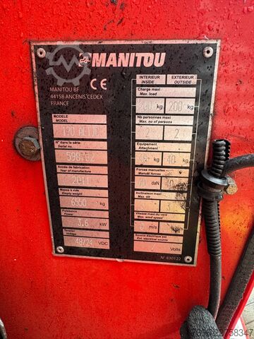 Scharnierende telescopische hoogwerker Manitou 120AETJ-C 3D Knikarmhoogwerker hoogwerker (2011)