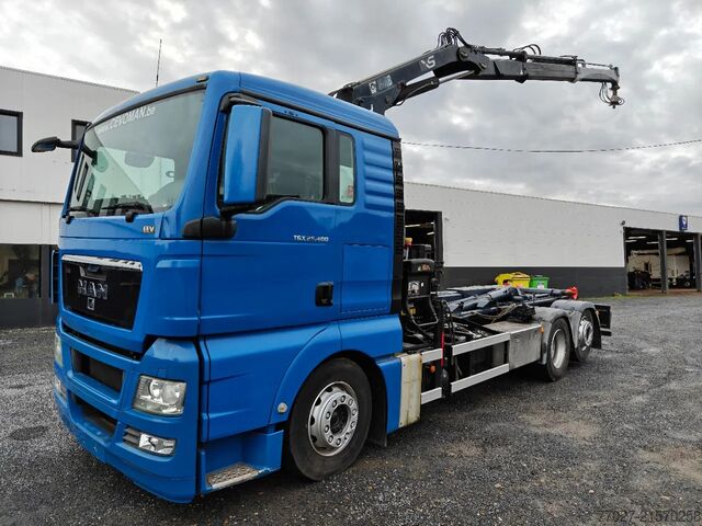 Sistema de brazo de gancho MAN TGX 26.400 Container Hyvalift Crane HIAB 144