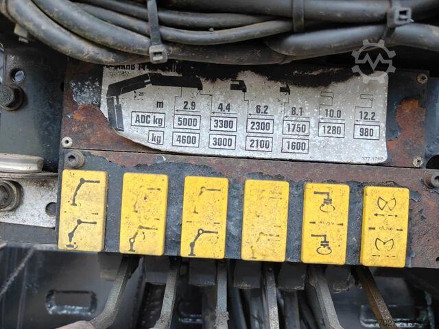 Sistema de brazo de gancho MAN TGX 26.400 Container Hyvalift Crane HIAB 144