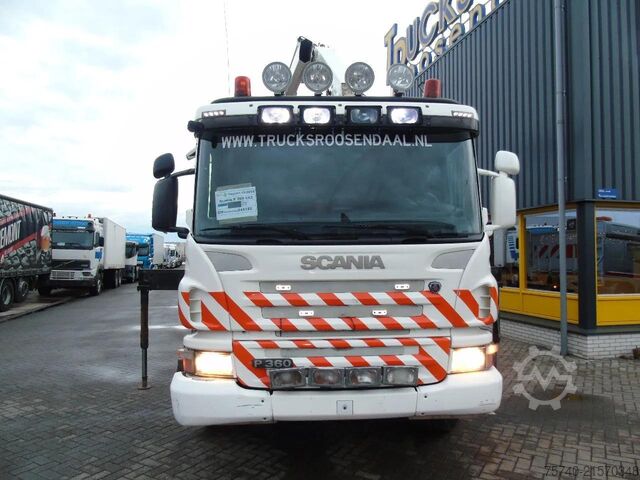 Camión grúa Scania P360 6X2 + HMF 1420 K2 + REMOTE + TIPPER + EURO 5