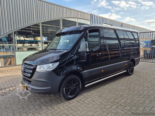 Bestelwagen dubbele cabine Mercedes-Benz Sprinter 314 CDI L2H1 DC 5 Zits Huif Euro 6