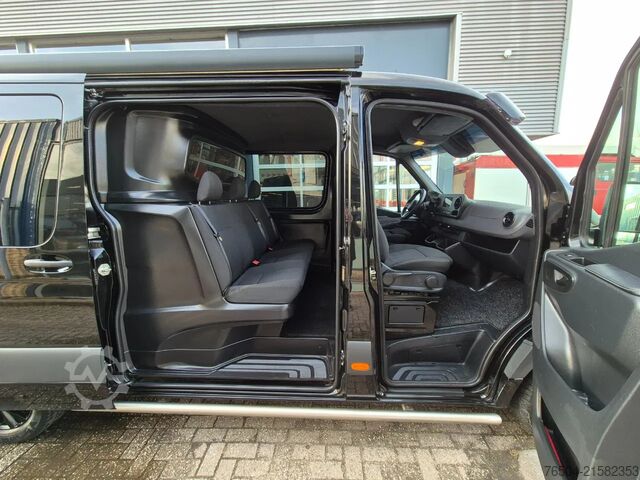 Bestelwagen dubbele cabine Mercedes-Benz Sprinter 314 CDI L2H1 DC 5 Zits Huif Euro 6