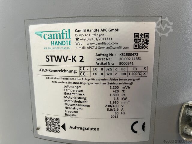 Εγκατάσταση απορρόφησης με υγρό διαχωριστή Handte STWV-K2