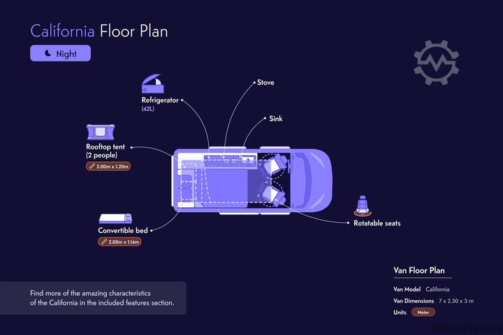 τροχόσπιτο αυτοκινούμενο Volkswagen California Coast 2.0 TDI | 2022 | EURO 6 | Venditore professionista