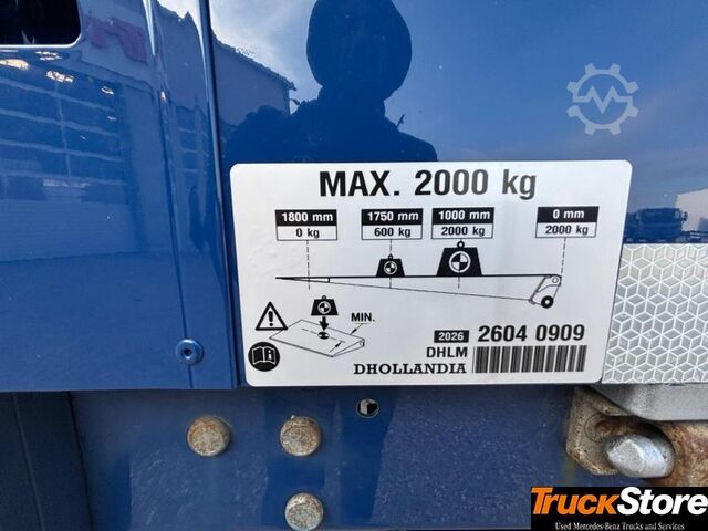Camion cu platformă și prelată  Atego 1224L TOPZUSTAND Curtainsider