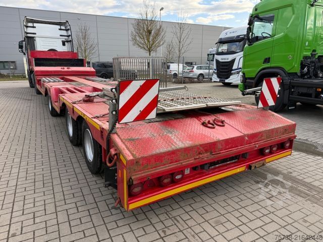 Low loader semitrailer LINTRAILERS 3LADU 18-30/Tieflader/Ausziehbar/Rampen