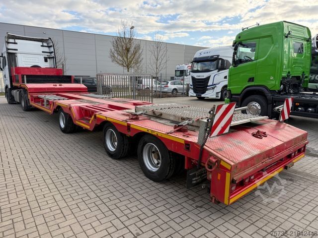 Low loader semitrailer LINTRAILERS 3LADU 18-30/Tieflader/Ausziehbar/Rampen