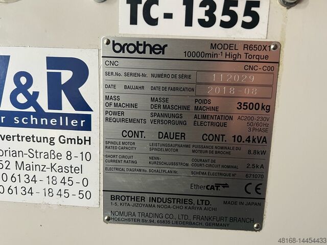 Obrada BROTHER Speedio R650X1 HT