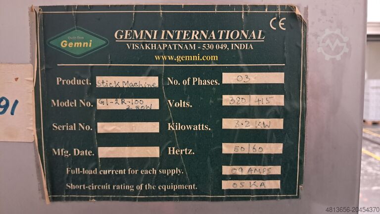 Automatyczna maszyna do wypieku rurek waflowych Gemni GI-2R-100