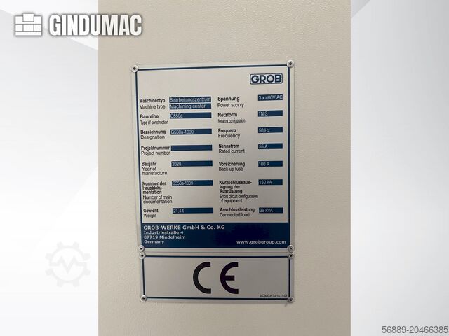 Universeel bewerkingscentrum GROB G550a