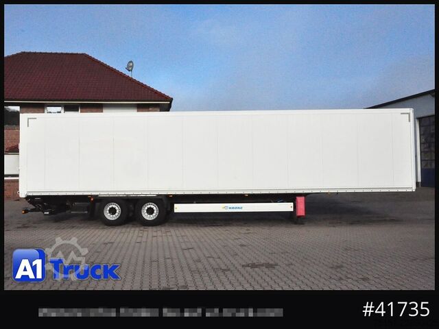 Dobozos félpótkocsi KRONE SZK 18 elB4, Ladebordwand 2500kg, 2620mm innen