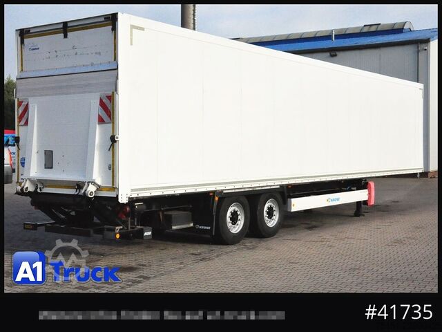 Dobozos félpótkocsi KRONE SZK 18 elB4, Ladebordwand 2500kg, 2620mm innen