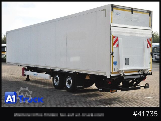 Dobozos félpótkocsi KRONE SZK 18 elB4, Ladebordwand 2500kg, 2620mm innen
