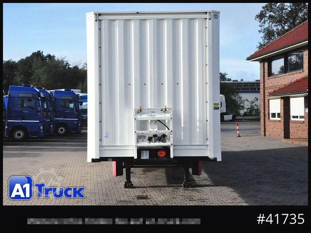 Dobozos félpótkocsi KRONE SZK 18 elB4, Ladebordwand 2500kg, 2620mm innen