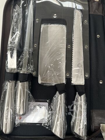  Unbekannt Messerset In Lederetui