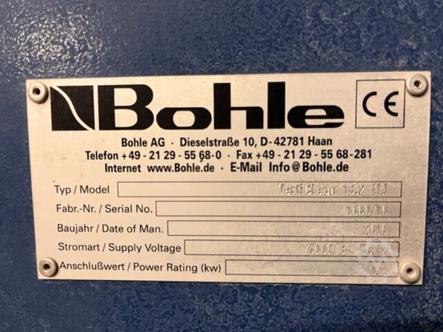 Düz cam yıkama makinesi Bohle Vericlean 13.2