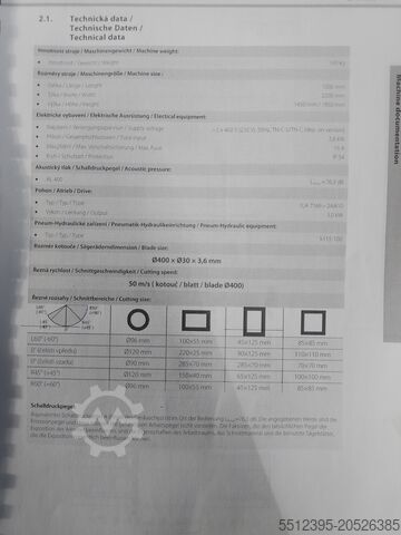 Leichtmetall- / Alu-Kreissäge BOMAR AL 400 Semi-automatic