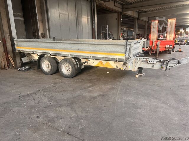 Kiepaanhangwagen Möslein TDS 13 Schwebheim 13 t Tandemkipper- Tieflader