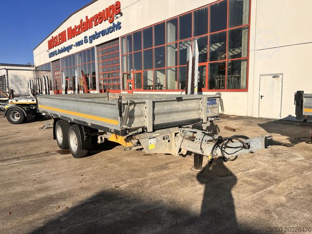 Kiepaanhangwagen Möslein TDS 13 Schwebheim 13 t Tandemkipper- Tieflader