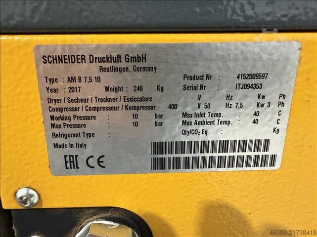 Compressor de parafuso SCHNEIDER AM B7,5 10 - usado - VIET AM B7,5 10