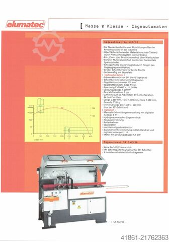 Sega automatica ELUMATEC SA 142-35