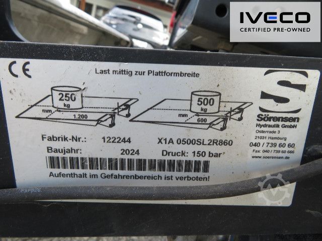 Kasa kamyoneti IVECO Daily 35C16 Koffer/LBW Klima, Zwillingsreifen