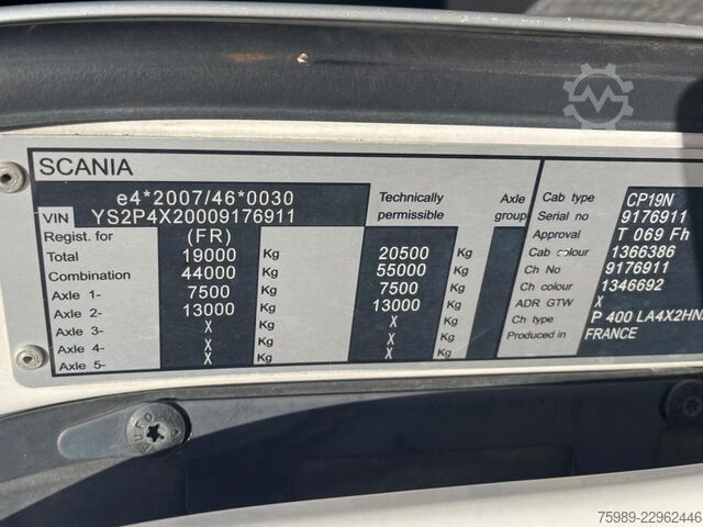 Standardni SZM Scania P400 RETARDER, HYDRAULICS, PTO,  EURO 5