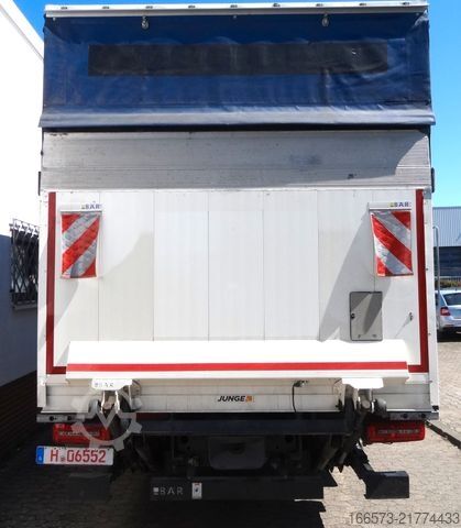 Flatbed truck with tarp MAN TGM 15.290 BL Schiebeplane mit Edscha