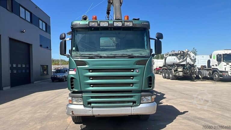 Tipper med kran Scania G 380 (EURO 5 / BIG HUB / STEEL SUSP. / HMF 164...