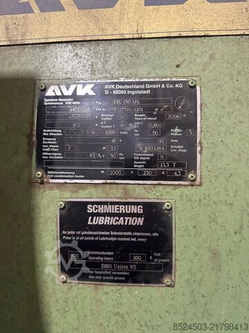 Kraftvärmeaggregat med eldningsolja och fett ABC 16VDZC-1000