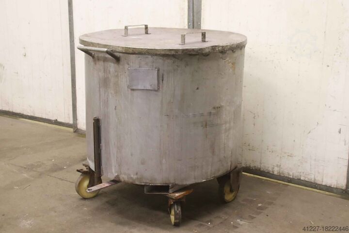 Behälter VA Edelstahl 540 Ltr fahrbar