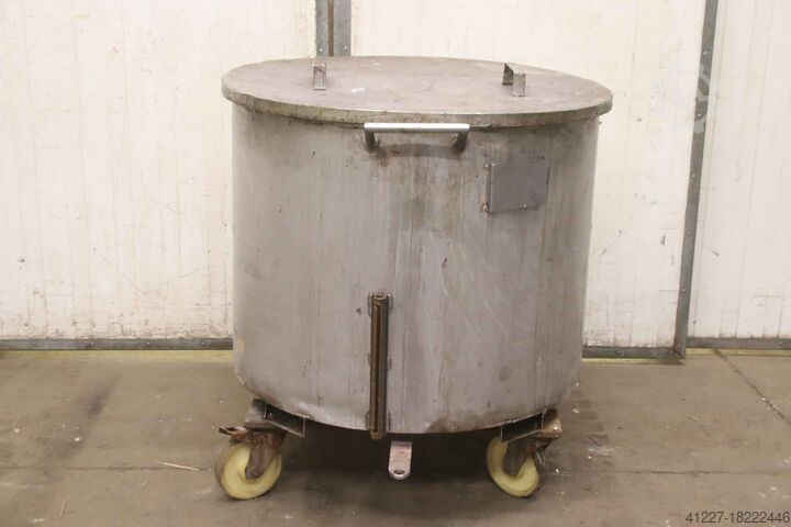 Behälter VA Edelstahl 540 Ltr fahrbar