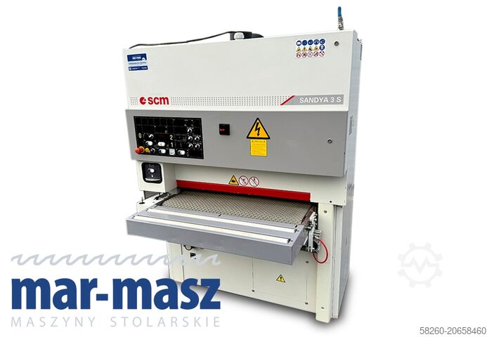 Breitbandschleifmaschine, 2 Aggregate, 950 mm SCM SANDYA 3S