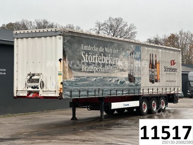 Ανοιχτό ημιρυμουλκούμενο με μουσαμά KRONE SD Pritsche+Plane, Edscha-Verdeck, Lenkachse